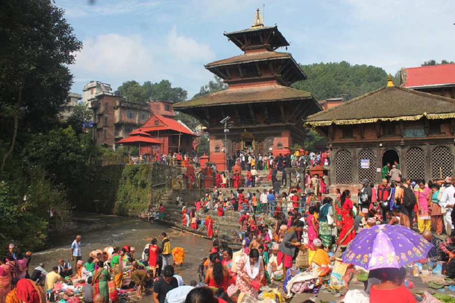 गोकर्णेश्वरमा पौषकृष्ण औँसीको श्राद्ध गर्न घुइँचो