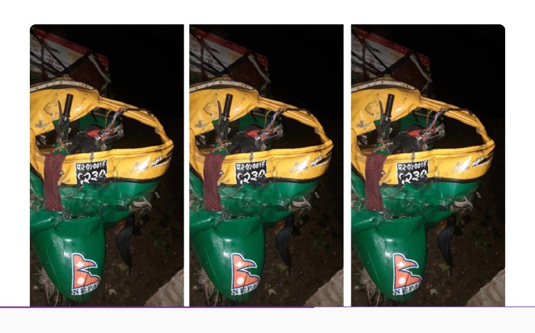 धनुषामा बस र अटो रिक्सा ठोक्किँदा ४ जनाको मृत्यु!