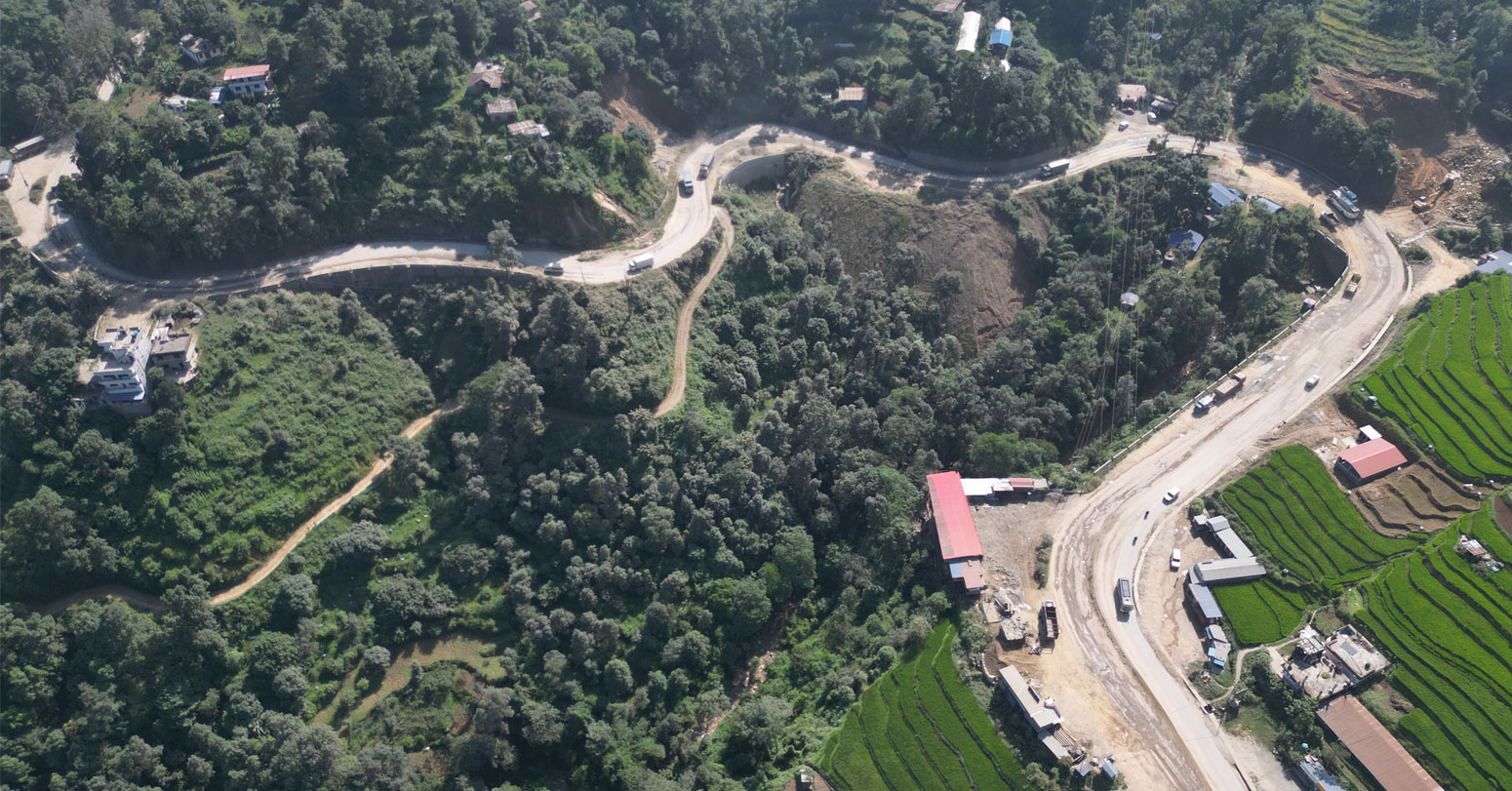 नागढुंगा-मलेखु सडक आजबाट खुला, काम जारी