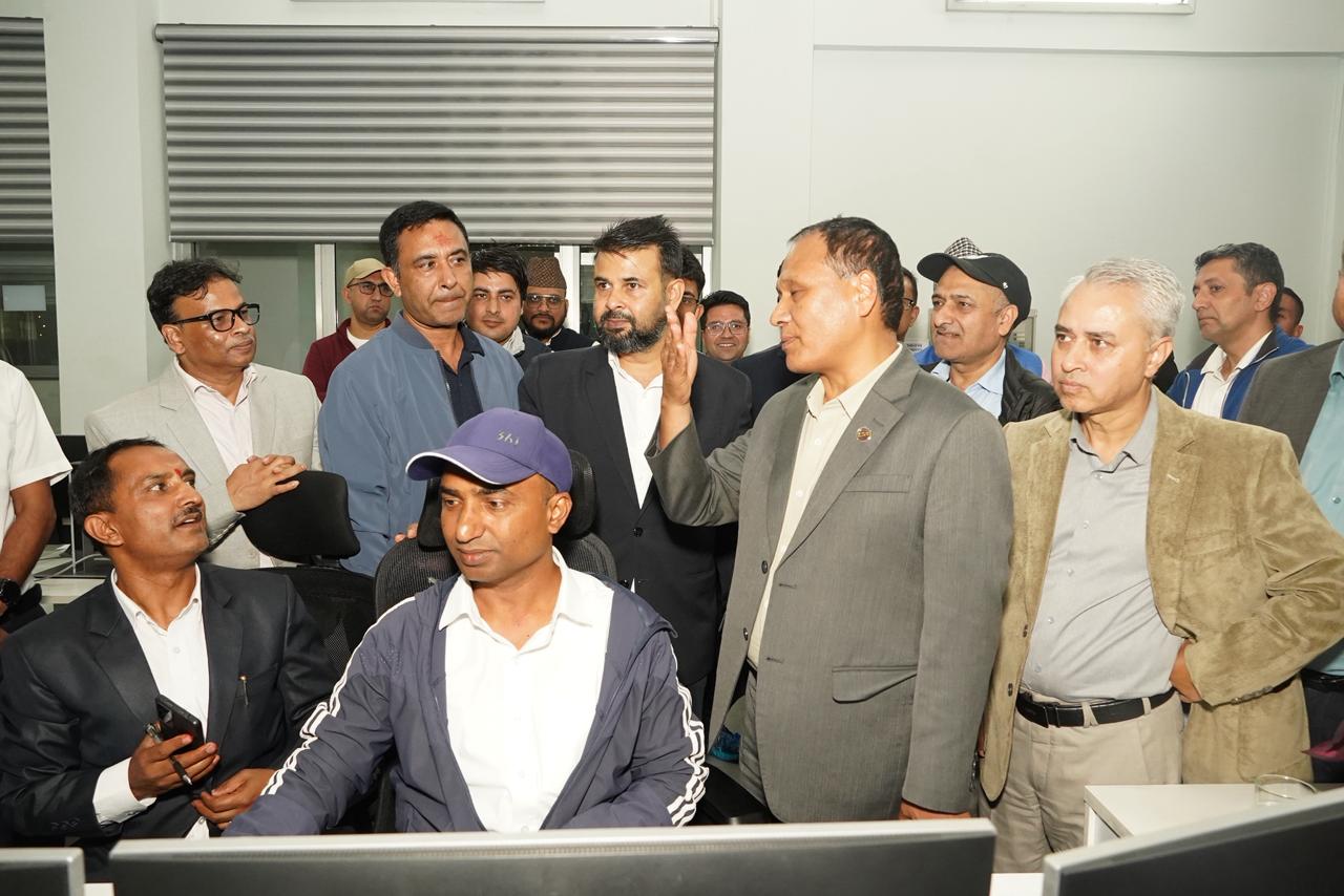 विद्युत् माग र आपूर्ति व्यवस्थापनको लागि प्राधिकरणको स्यूचाटारस्थित प्रेषण केन्द्रको अनुगमन