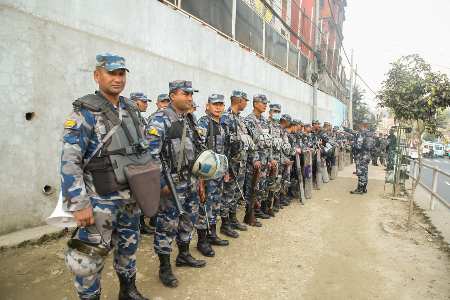 जेनजीहरुले विरोध प्रदर्शन गर्ने भएपछि माइतीघर क्षेत्रमा सुरक्षाकर्मी तैनाथ