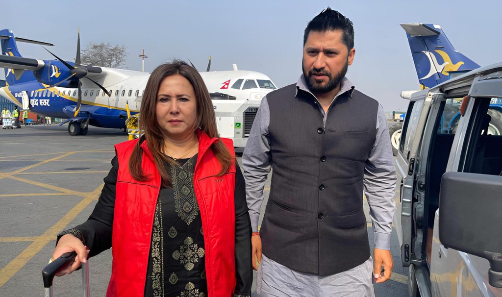 Ravi Lamichhane leaves for India